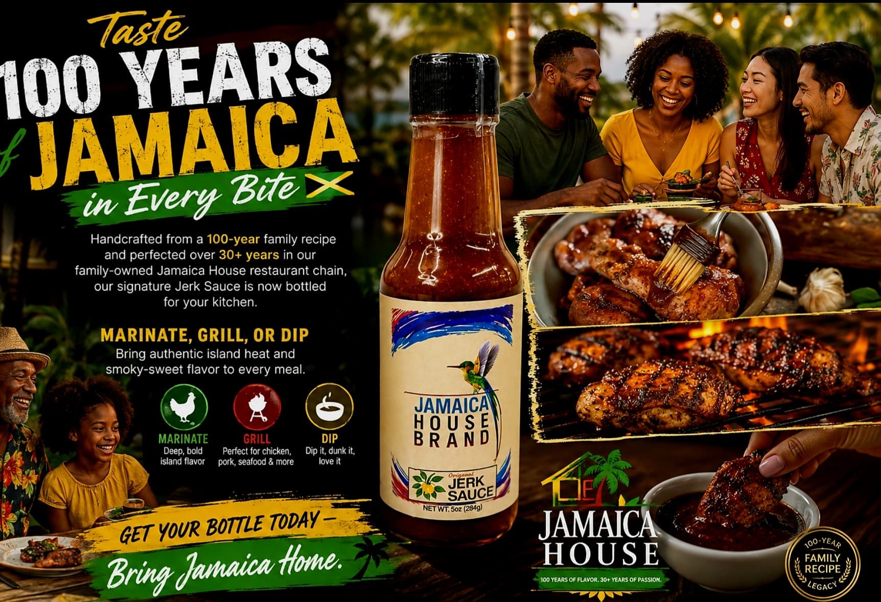 Jamaica House Brand Jerk Sauce — Taste 100 Years of Jamaica in Every Bite